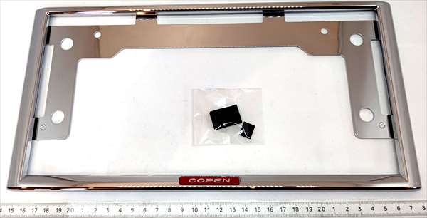 「Copen」正品 LA400K 電鍍號碼框 *1 件起零件 正品大發零件 電鍍車牌裝飾號碼 輪圈號碼框 copen 選項 配件 用品
