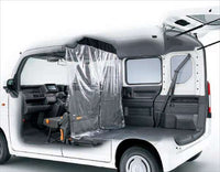 「N-VAN」正品 JJ1 JJ2 分離式窗簾前座椅靠背部件/乙烯基型（透明）/帶拉鍊部件正品本田零件選項配件用品