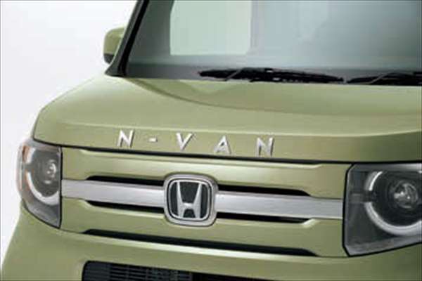 『N-VAN』 純正 JJ1 JJ2 フードエンブレム （車名エンブレム／クロームメッキ調） パーツ ホンダ純正部品 ドレスアップ ワンポイント オプション アクセサリー 用品