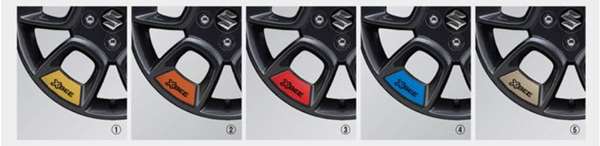 "Crosby" Genuine MN71S Wheel Accent Set of 4 (for 1 car) Parts Genuine Suzuki Parts Options Accessories Supplies 