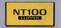 「Clipper 卡車」正品 U71V 車牌黑色 1 件起銷售*小心後密封件 正品日產零件 CLIPPER 選項 配件用品