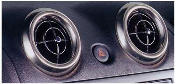 "Copen" Genuine L880 Aluminum Register Panel Parts Genuine Daihatsu Parts Air Conditioner Louver Interior Panel Dress Up Coppen Options Accessories Supplies 