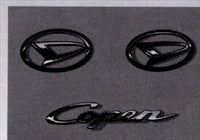 "Copen" Genuine L880K Black Plated Emblem Set Parts Genuine Daihatsu Parts Plating Dress Up One Point Copen Options Accessories Supplies 