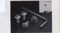 「Dualis」正品 KJ10 KNJ10 McGard 車牌鎖螺栓（3 個鎖螺栓：帶鑰匙）零件正品 Nissan 零件防盜安全 DUALIS 選件配件耗材