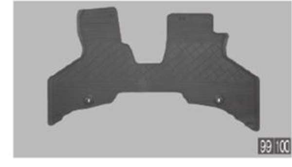 "Hijet Cargo" Genuine S321V S331V Rubber mat (for 1 car) 1 front, 1 rear Parts Genuine Daihatsu parts Rubber mat Floor mat Options Accessories Supplies 