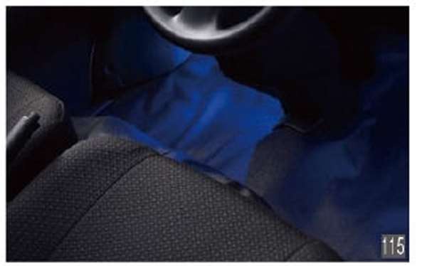 "Hijet Cargo" Genuine S321V S331V LED floor illumination (2 mode type) Front parts Genuine Daihatsu parts Foot lighting Foot lamp Foot light Options Accessories Supplies 