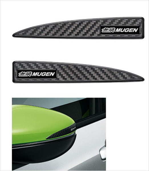 『N-BOX』 純正 JF5 JF6 無限 ドアミラーステッカー ※2枚セット パーツ ホンダ純正部品 カーボン シール デカール ワンポイント オプション アクセサリー 用品