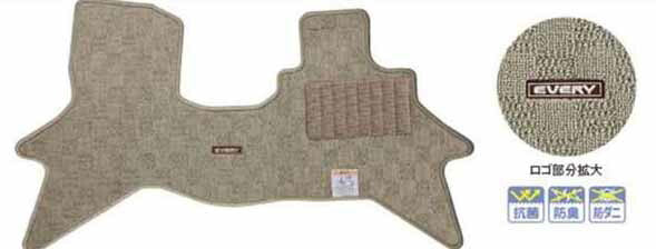 "Every Wagon" Genuine DA17W Floor Mat (Jutan) Noble Parts Suzuki Genuine Parts Floor Carpet Car Mat Carpet Mat Every Options Accessories Supplies 