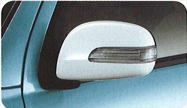 "Gino" Genuine L650 White Door Mirror Cover Parts Genuine Daihatsu Parts Plating Side Mirror Cover Custom miragino Options Accessories Supplies 