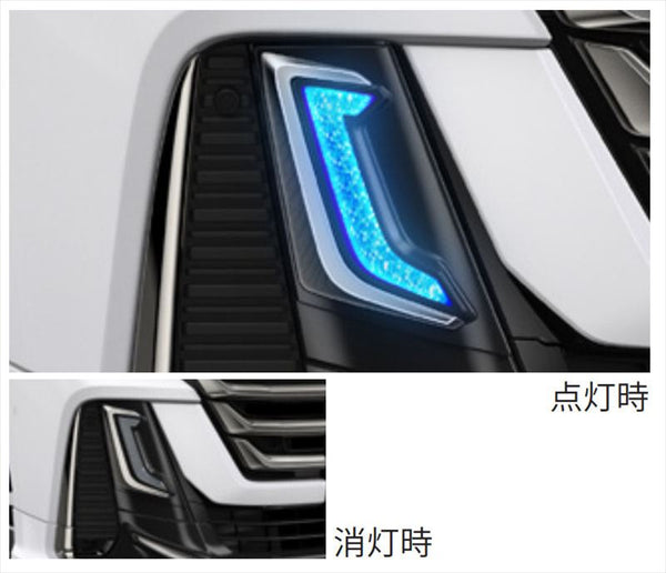 「Vellfire」正品 AAHH40W TAHA40W AAHH45W TAHA45W MODELLISTA 簽名照明葉片（煙鍍）零件 正品豐田零件 電鍍選項 配件用品