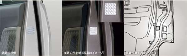 "Hijet Cargo" Genuine S700 S710 Reflection Decal *Sales starting from 1 piece Parts Genuine Daihatsu Parts Stickers Seals One Point Options Accessories Supplies