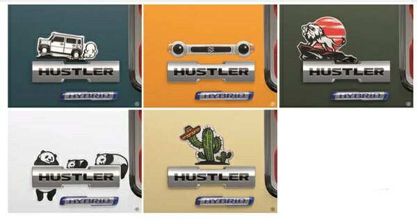 "Hustler" Genuine MR52S Deco Sticker Parts Suzuki Genuine Parts Seal Decal One Point Option Accessory Supplies 