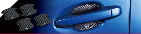 『WRX』 純正 VAB ドアハンドルプロテクター ※1 台 分 4 枚 セ ッ ト パーツ スバル純正部品 カーボン ハンドルガード ドアノブ オプション アクセサリー 用品