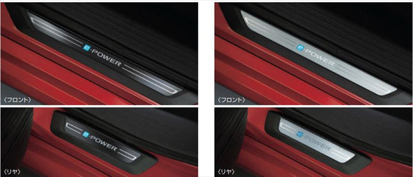 「Aura」 正品 EM47 發光踢板 *電池供電，LED/白光發光零件 日產正品零件 防擦板 踏板保護 選項 配件 耗材