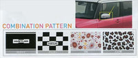 "Hustler" Genuine MR31S Door Mirror Decal Left and Right Set Parts Genuine Suzuki Parts Sticker Seal One Point Hustler Option Accessories Supplies 