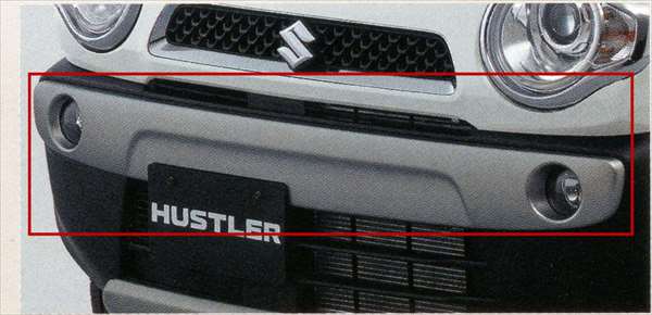 "Hustler" genuine MR31S bumper garnish (for fog lamp installation) front parts Suzuki genuine parts fog light auxiliary light fog light hustler options accessories supplies 