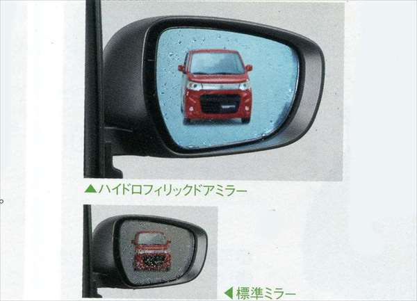 "Hustler" Genuine MR31S Hydrophilic Door Mirror Parts Suzuki Genuine Parts Water Drop Visibility Blue Hustler Options Accessories Supplies 