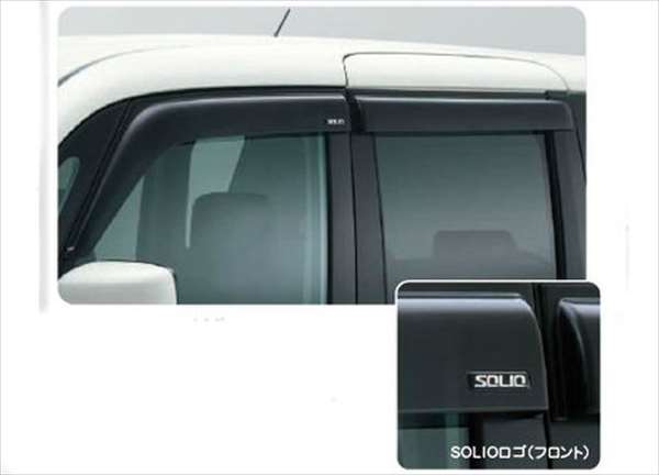 "SOLIO" Genuine MA15S Door Visor Set for 1 Car (4 Pieces) Parts Genuine Suzuki Parts Side Visor Rain Cover Rain Cover solio Options Accessories Supplies 