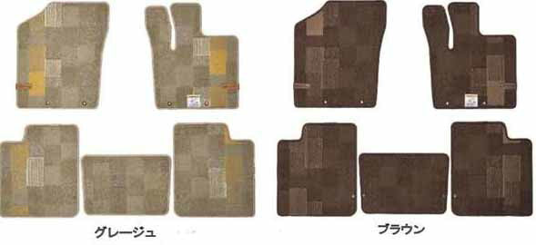 "Lapin" Genuine HE33S Floor Mat (Jutan) Patchwork Parts Suzuki Genuine Parts Floor Carpet Car Mat Carpet Mat lapin Options Accessories Supplies 