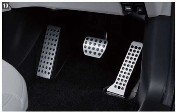 "CX-8" Genuine KG2P Aluminum Pedal Set Accelerator Only Parts Genuine Mazda Parts Accelerator Pedal Brake Pedal Sports Pedal Options Accessories Supplies 