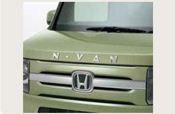 『N-VAN』 純正 ＪＪ1 JJ2 フードエンブレム（車名エンブレム／クロームメッキ調） パーツ ホンダ純正部品 ドレスアップ ワンポイント オプション アクセサリー 用品