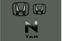 『N-VAN』 純正 ＪＪ1 JJ2 ブラックエンブレム Hマーク（2個）+車名エンブレム／ブラッククローム調 パーツ ホンダ純正部品 メッキ ドレスアップ ワンポイント オプション アクセサリー 用品