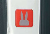 『ラパン』 純正 HE33S Lapin ドアリフレクター ※反射板 オレンジ＋シルバー 左右2枚セット パーツ スズキ純正部品 反射板 安全 オプション アクセサリー 用品