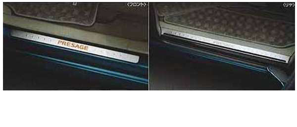 「PRESAGE」正品 TU31 TNU31 踢板（帶照明功能：帶 LED，橙色發光） RRUP0 零件 正品 Nissan 零件 防磨損板 台階保護 PRESAGE 選件 配件 耗材