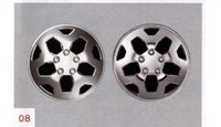 『NT450アトラス』 純正 FBA5W メッキホイールキャップ 5穴ホイール用 ※1台分 パーツ 日産純正部品 ホイールカバー オプション アクセサリー 用品