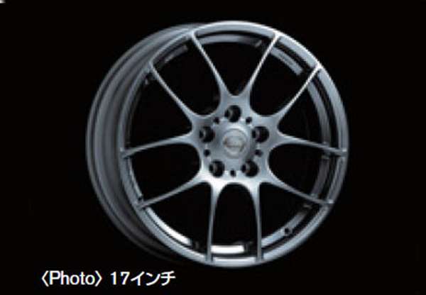 「Leaf」正品 AZE0 BBS 鍛造輕質深色鍍鉻輪圈 17 x 6.5J，45 個鑲嵌件 正品日產零件 leaf 選項 配件 用品