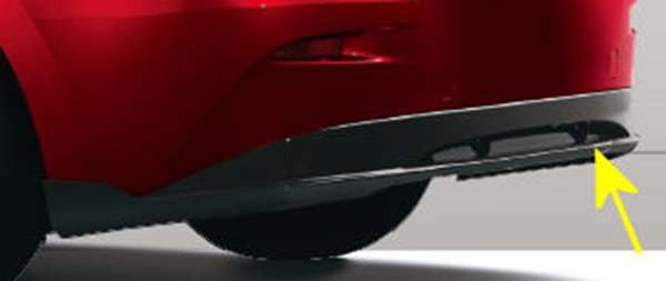"Axela" Genuine BM5FS Rear Underskirt Sedan/Hybrid Parts Genuine Mazda Parts Rear Spoiler Rear Spoiler Aero Parts axela Options Accessories Supplies 
