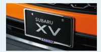 『XV』 純正 GT3 GT7 ナンバープレートベース 1枚より パーツ スバル純正部品 メッキ ナンバーフレーム ナンバーリム ナンバープレートリム オプション アクセサリー 用品