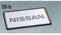 「e-NV200」正品 VME0 車牌裝飾黑色 *1 件起 *小心後密封 零件 正品 Nissan 零件 車架 車架 車架 選件 配件 耗材