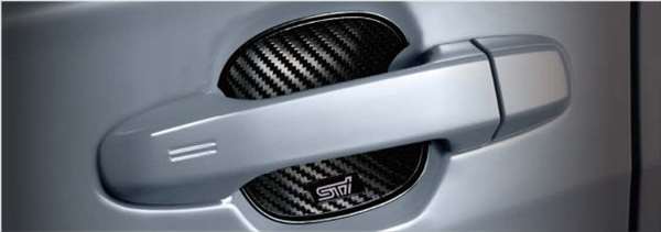 「森林人」正品 SKE SK5 STI 門把手保護器 *1 件組 4 件套 正品斯巴魯零件 碳纖維把手 防護罩 門把手選項 配件用品