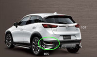 "CX-3" Genuine DKEFW DK8FW KENSTYLE Rear reflector garnish (plated) Parts Genuine Mazda parts Options Accessories Supplies 