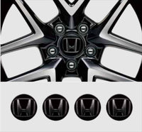 『CIVIC ハッチバック』 純正 FK7 アルミホイールセンターキャップ（ブラックHマーク） ※4個セット パーツ ホンダ純正部品 安心の純正品 オプション アクセサリー 用品